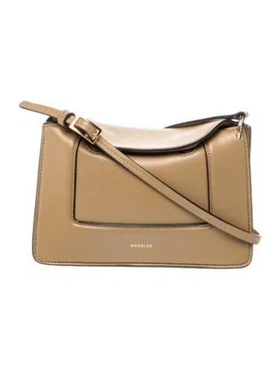 Pre-owned Wandler Leather Crossbody Bag In Neutral