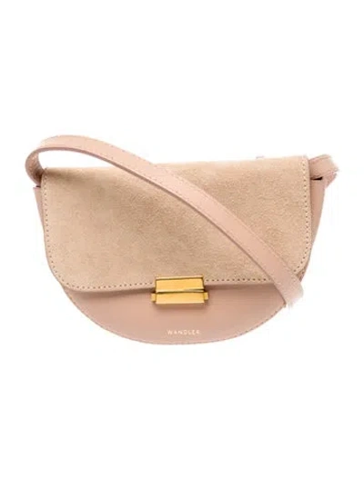 Pre-owned Wandler Leather Crossbody Bag In Neutrals