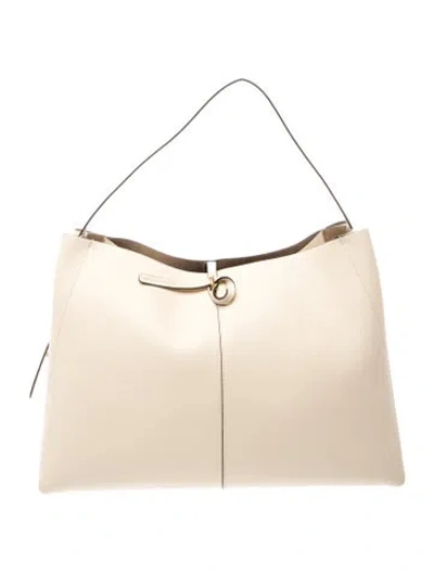 Pre-owned Wandler Leather Hobo In Neutral