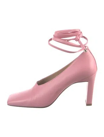 Pre-owned Wandler Leather Pumps In Pink