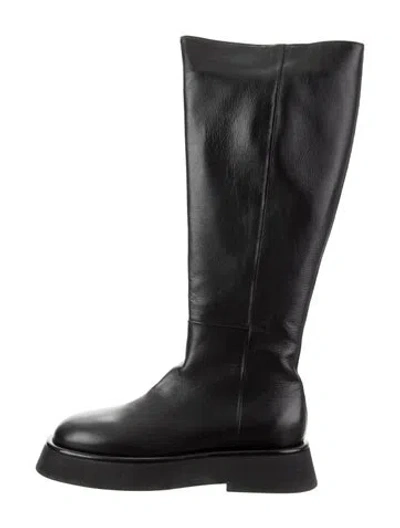 Pre-owned Wandler Leather Riding Boots In Black