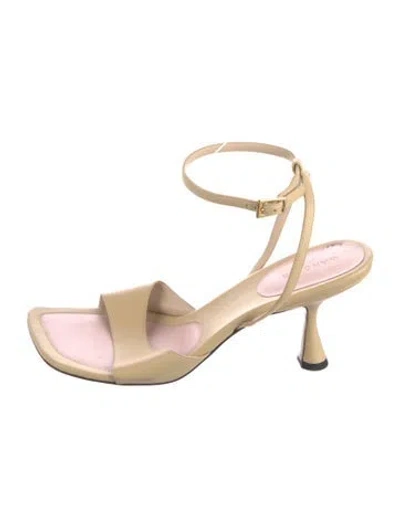 Pre-owned Wandler Leather Sandals In Neutrals/pink