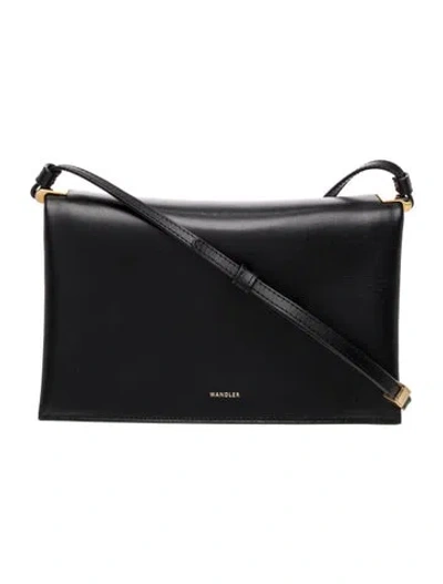 Pre-owned Wandler Leather Shoulder Bag In Black
