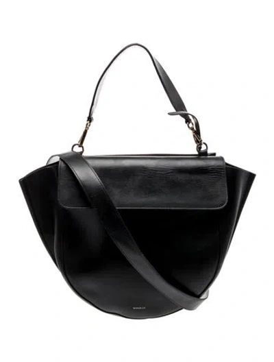 Pre-owned Wandler Leather Shoulder Bag In Black