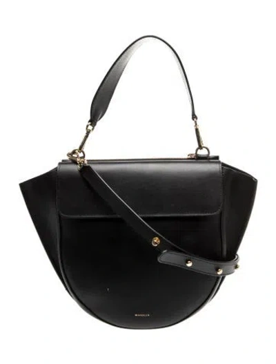 Pre-owned Wandler Leather Shoulder Bag In Black
