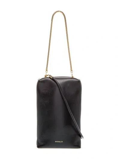Pre-owned Wandler Leather Shoulder Bag In Black