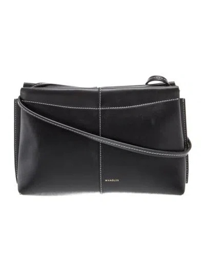 Pre-owned Wandler Leather Shoulder Bag In Black
