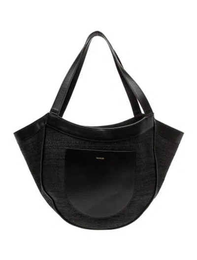 Pre-owned Wandler Leather Shoulder Bag In Black