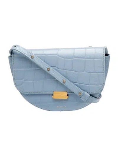 Pre-owned Wandler Leather Shoulder Bag In Blue