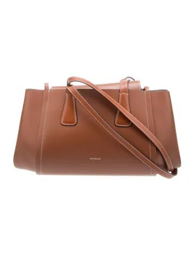 Pre-owned Wandler Leather Shoulder Bag In Brown