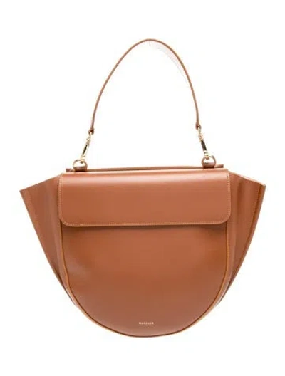 Pre-owned Wandler Leather Shoulder Bag In Brown