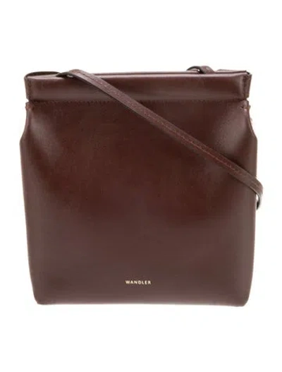 Pre-owned Wandler Leather Shoulder Bag In Brown