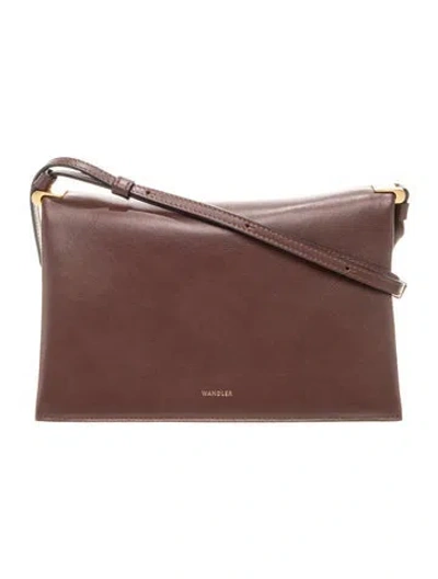 Pre-owned Wandler Leather Shoulder Bag In Brown