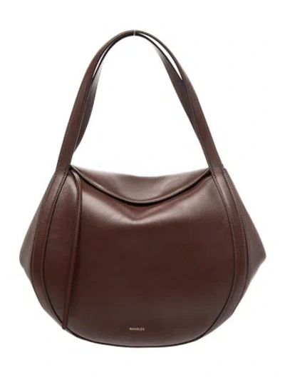Pre-owned Wandler Leather Shoulder Bag In Brown