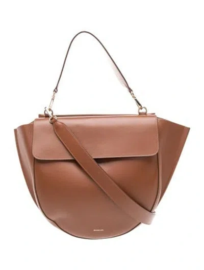 Pre-owned Wandler Leather Shoulder Bag In Brown