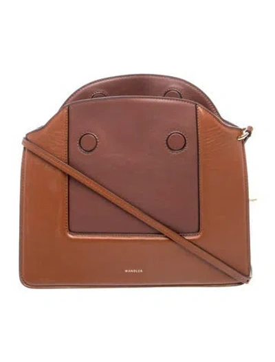 Pre-owned Wandler Leather Shoulder Bag In Brown