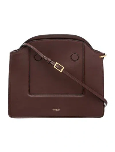 Pre-owned Wandler Leather Shoulder Bag In Brown