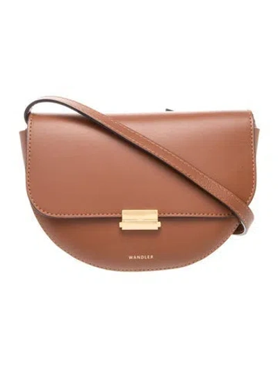 Pre-owned Wandler Leather Shoulder Bag In Brown