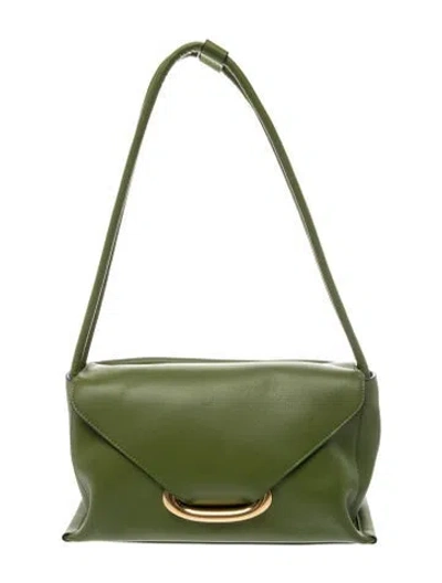 Pre-owned Wandler Leather Shoulder Bag In Green
