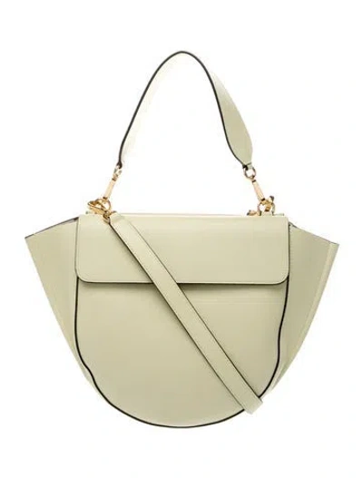 Pre-owned Wandler Leather Shoulder Bag In Green