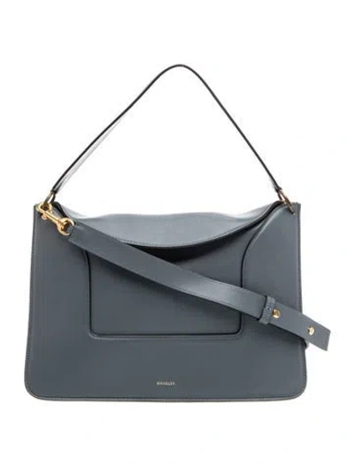 Pre-owned Wandler Leather Shoulder Bag In Grey