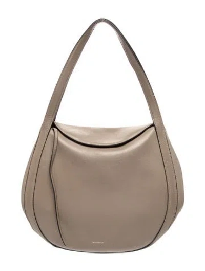 Pre-owned Wandler Leather Shoulder Bag In Grey