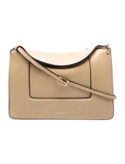 Pre-owned Wandler Leather Shoulder Bag In Neutral