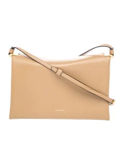 Pre-owned Wandler Leather Shoulder Bag In Neutrals