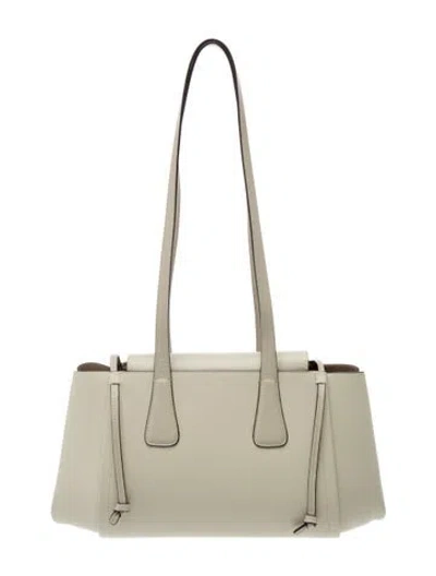 Pre-owned Wandler Leather Shoulder Bag In Neutrals