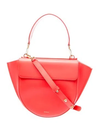 Pre-owned Wandler Leather Shoulder Bag In Orange