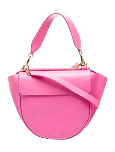 Pre-owned Wandler Leather Shoulder Bag In Pink