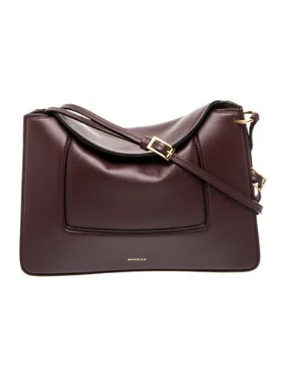 Pre-owned Wandler Leather Shoulder Bag In Purple