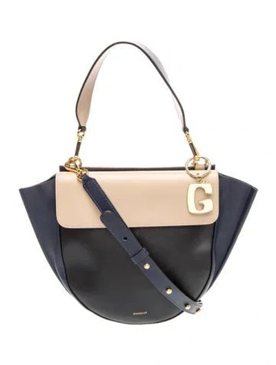 Pre-owned Wandler Leather Top Handle Bag In Black