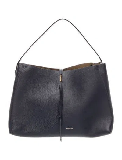 Pre-owned Wandler Leather Top Handle Bag In Blue