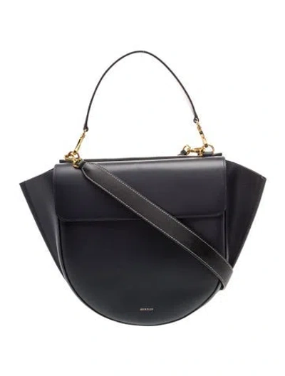 Pre-owned Wandler Leather Top Handle Bag In Blue
