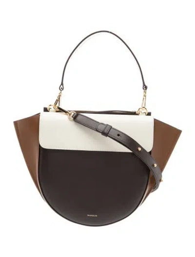 Pre-owned Wandler Leather Top Handle Bag In Brown