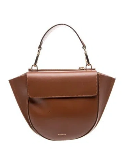 Pre-owned Wandler Leather Top Handle Bag In Brown