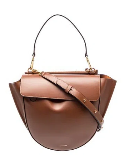 Pre-owned Wandler Leather Top Handle Bag In Brown