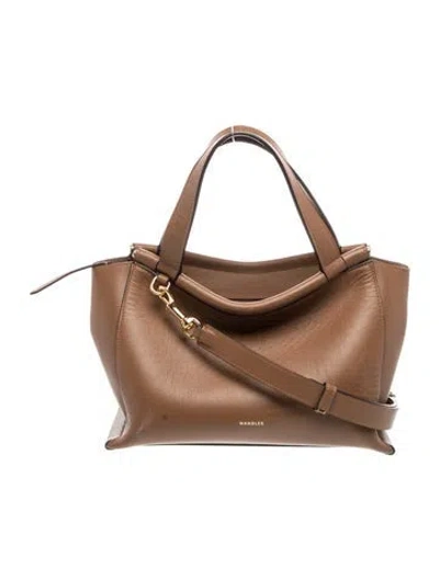 Pre-owned Wandler Leather Top Handle Bag In Brown