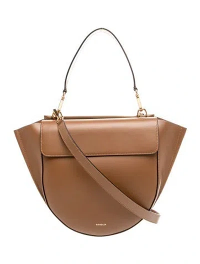 Pre-owned Wandler Leather Top Handle Bag In Brown