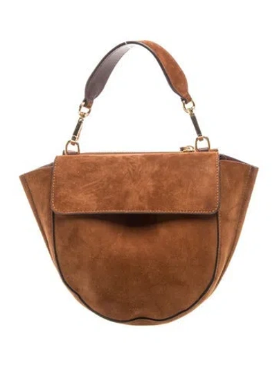 Pre-owned Wandler Leather Top Handle Bag In Brown