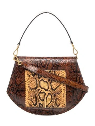 Pre-owned Wandler Leather Top Handle Bag In Brown