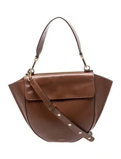 Pre-owned Wandler Leather Top Handle Bag In Brown