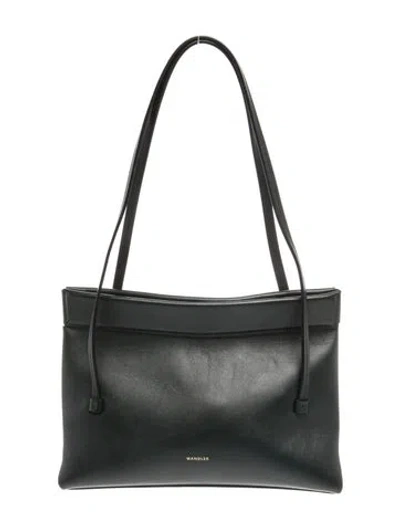 Pre-owned Wandler Leather Top Handle Bag In Gray