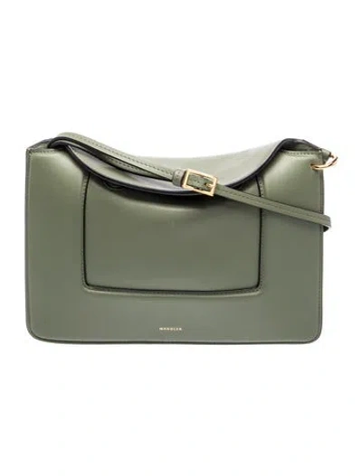 Pre-owned Wandler Leather Top Handle Bag In Gray
