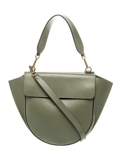 Pre-owned Wandler Leather Top Handle Bag In Green