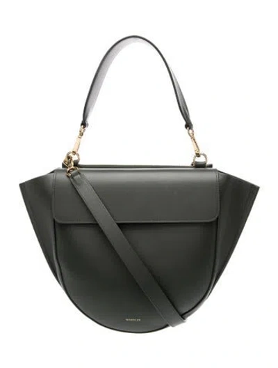 Pre-owned Wandler Leather Top Handle Bag In Green