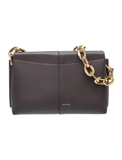 Pre-owned Wandler Leather Top Handle Bag In Grey