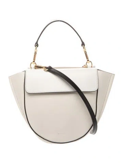 Pre-owned Wandler Leather Top Handle Bag In Metallic/neutrals