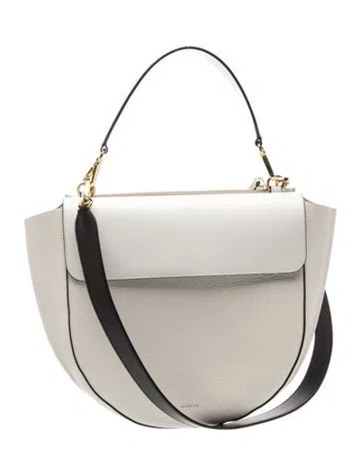 Pre-owned Wandler Leather Top Handle Bag In Neutral